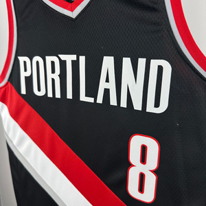 Broderie personnalisée en gros pour les Portland Trail Blazers # 00 # 0 # 1 # 8 maillots de <span class=keywords><strong>basket</strong></span>-ball en maille poly unisexe pour adultes, vente en gros transfrontalière - Product Image 2