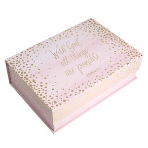 กล่องของขวัญกระดาษคราฟท์พิมพ์ลายหรูหรา กล่องแม่เหล็ก ปรับแต่งได้ตามความต้องการ - Product Image 3