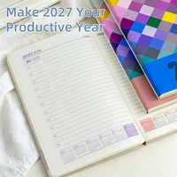Agenda annuel OEM 2027, journal anglais, page quotidienne, plan d'auto-discipline, carnet pour cadeaux d'affaires, cadeaux personnels