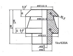 ฉนวนกันความร้อนพอร์ซเลนบี630A 1KV ราคาที่น่าสนใจ - Product Image 1
