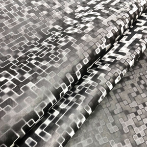 3D Recaro Pixelated Maze Grid Patroon 0,8 mm Waterdicht Krasbestendig Semi PU Synthetisch Leder voor Motorzittingen - Product Image 1