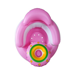 Pink Color Baby <b>Inflatable</b> <b>Sofa</b> with Built-in Tray Soft and Safe PVC <b>Inflatable</b> <b>Sofa</b> Chair for Kids - Product Image 2