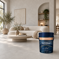 Revêtement mural en microciment, peinture décorative en béton pour intérieur, imperméable, finition lisse, salon, chambre, cuisine, salle de bain, sols