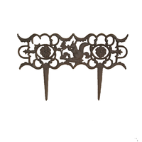 Estacas de borde de jardín de Metal antiguo, cama de flores decorativa, valla de borde de ardilla de hierro fundido para césped de Patio