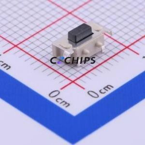 1TS002G-2300-3500-CT Tactile Switch SMD,3.5x7.6mm Switch Single Pole Single Throw Rectangle Button 2.3N Horizontal Mount - Product Image 1