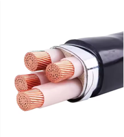 Câble électrique blindé en cuivre YJV / YJV22 4 conducteurs 25mm2 35mm2 50mm2 70mm2 en gros