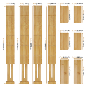 Tre Gỗ Có Thể Điều Chỉnh Tùy Chỉnh Ngăn Kéo Tổ Chức Bộ Chia Mở Rộng Đồ Dùng Tổ Chức Máy Tách Cho Nhà Bếp - Product Image 2