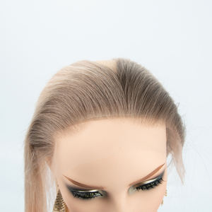 Topper de cabello humano europeo de alta calidad para la línea del cabello frontal, cabello Remy, balayage rubio, para la línea del cabello frontal que se recede. - Product Image 6