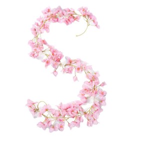 Guirnalda de Flores Artificiales de Glicinia, Flores Decorativas para Bodas, Hogar, Exteriores, Estilo Bohemio, Hechas a Mano, de Plástico Suave, Sin Luces - Product Image 2