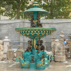 BLVE gran decoración al aire libre fuente de agua de Metal francés La Fontaine Des Fleuves fuentes de jardín de bronce con estatuas - Product Image 1