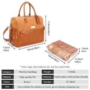 <span class=keywords><strong>Bolsa</strong></span> de Pañales Personalizada Multifuncional, Organizador de Bebé, <span class=keywords><strong>Bolsa</strong></span> de Mamá con Correa <span class=keywords><strong>para</strong></span> Cochecito, <span class=keywords><strong>para</strong></span> Viajes y <span class=keywords><strong>Hospital</strong></span> - Product Image 4