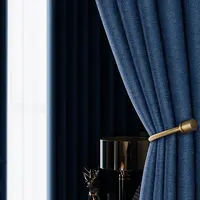 Tenda oscurante per la decorazione domestica per soggiorno tende in lino sintetico Darpe per camera da letto Rideaux finestra pronta Cortina