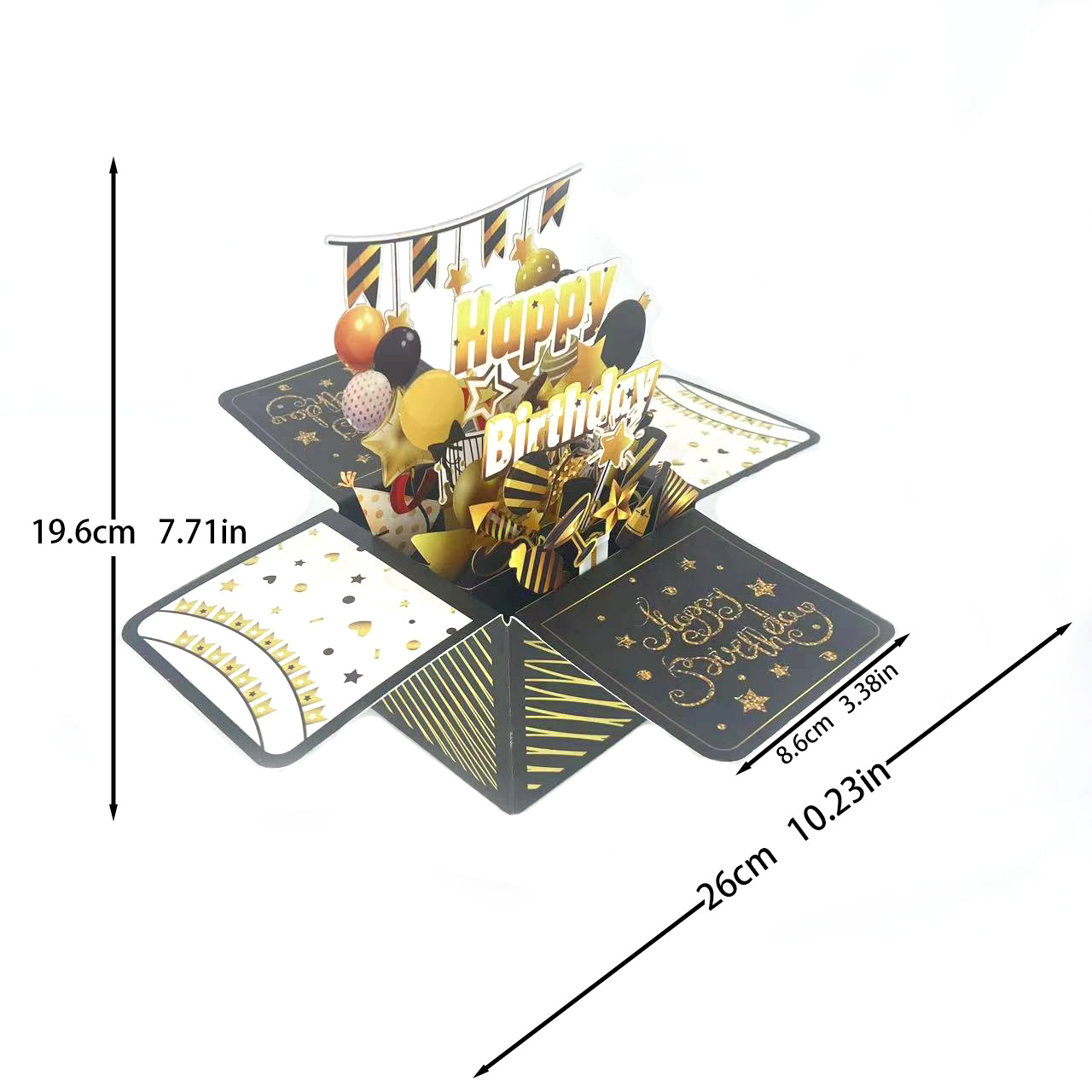 Black Gold Happy Birthday A