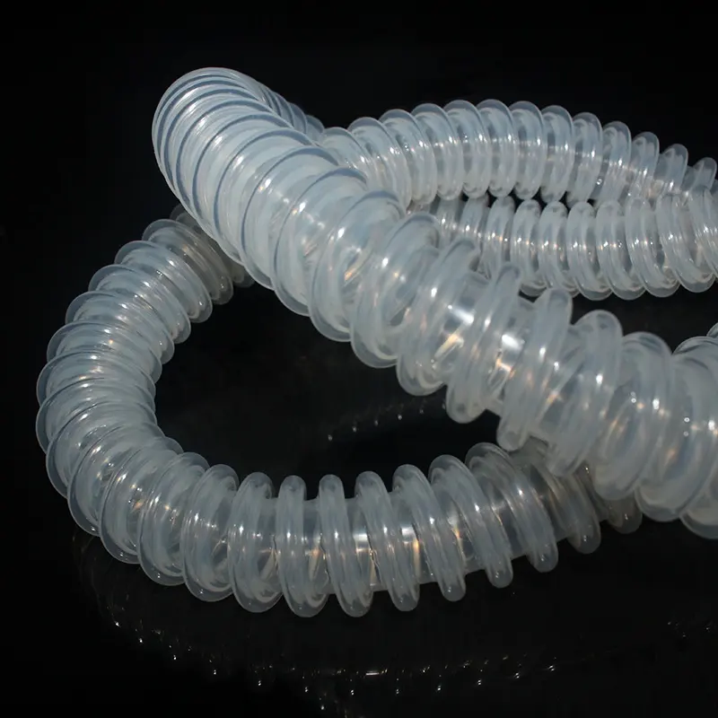 Tubo in gomma siliconica ondulata atossica e insipida per stampaggio su misura per adulti