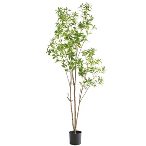Arbre artificiel en bonsaï <span class=keywords><strong>Pieris</strong></span> <span class=keywords><strong>japonica</strong></span> de 245 cm, résistant à l'eau, grand arbre en pot pour la décoration intérieure - Product Image 6