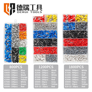 Derui <b>Tools</b> Crimping Pliers 0.5-16mm <b>Square</b> Tube Terminal Set For Wire Connection - Product Image 4