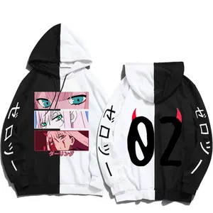 Áo Hoodie In Hình Anime DARLING In The FRANXX Áo Nỉ Nam Nữ In Hình ZERO TWO Áo Có Mũ Dài Tay Thường Ngày Mùa Thu Đông