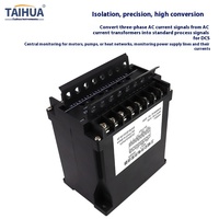 Transmetteur de courant alternatif triphasé TED-3I, isolé, entrée 0-10A, sortie 4-20mA/0-10V, transducteur de surveillance industrielle