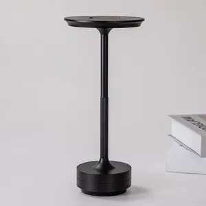 Rechargeable led Table Lamp 5200 mAh Battery Ambientec Removable USB Frisbee Table Lamps Touch Bar