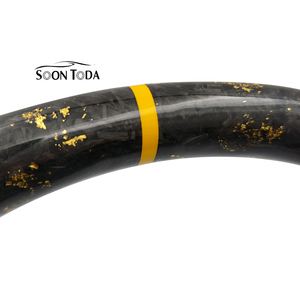 พวงมาลัยหุ้มหนังคาร์บอนสำหรับ Mercedes Benz E Class W211 W212 W213 W166 W166 C292 W204 W205 <span class=keywords><strong>C43</strong></span> C63 GLE63 <span class=keywords><strong>AMG</strong></span> - Product Image 4