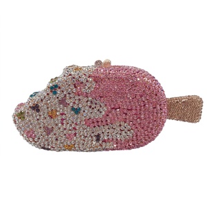 Cute Women Ice Cream Shaped Evening Bag Glistening Crystal Crossbody Bag for Festival Travel Night Out - Product Image 5
