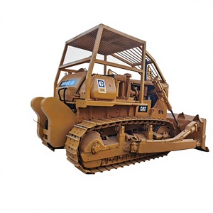 Tractor de cadenas Cat D7G para limpieza de terrenos en sitios de construcción con cuchilla semicircular de alta penetración y cabina cómoda - Product Image 1