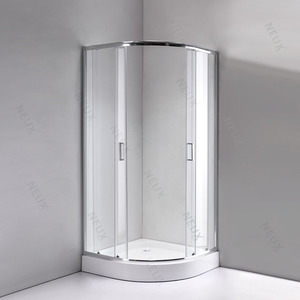 Salle <span class=keywords><strong>de</strong></span> <span class=keywords><strong>douche</strong></span> d'angle avec cadre Porte coulissante en verre trempé Plateau Aspect droit <span class=keywords><strong>Cabine</strong></span> <span class=keywords><strong>de</strong></span> salle <span class=keywords><strong>de</strong></span> bain élégante - Product Image 2