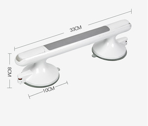 <span class=keywords><strong>Barre</strong></span> de maintien à ventouse à double verrouillage pour baignoires et douches, poignée de porte en verre, sécurité pour personnes âgées, antidérapante - Product Image 6