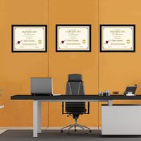 Marco de papel de certificado de diploma, marco de documento, marco de Diploma de certificado con vidrio de alta definición
