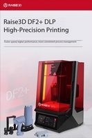 Imprimante 3D en résine professionnelle Raise3D DF2 Plus nouvelle génération, technologie DLP, prend en charge le PLA, nivellement automatique, volume d'impression 200x112x300mm 1