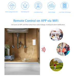 {Nhà Sản Xuất} Tuya ZigBee Thiết Bị Phát Hiện Rò Rỉ Cảm Biến Nước Gia Đình Thông Minh Báo Động Rò Rỉ Nước Lũ Hoạt Động Với Hub Tuya Zigbee - Product Image 2