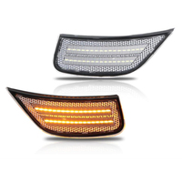 2x feux de position latéraux LED pour Yukon XL Denali Tahoe Suburban Escalade ESV 2021-2024, clignotants à lentille fumée blanc/ambre
