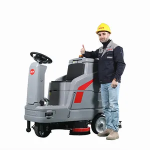 48V Battery Powered Ride-on Auto Electric Cleaning Equipment Floor Scrubber Polishing Machine Industrial Floor Scrubber