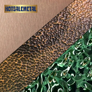 Panneau de plafond en acier inoxydable couleur or, à effet ondulé, léger, tôle ondulée de 0,5 mm à 3 mm d'épaisseur. - Product Image 5