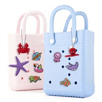 Grensoverschrijdende, populaire cartoon fruit EVA tas met bloemenaccessoires, 3D kralenkettinghanger, octopus, krab, zeester, strand