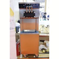 Machine à crème glacée commerciale 2026 en acier inoxydable, machine à crème glacée molle électrique, adaptée aux hôtels et restaurants