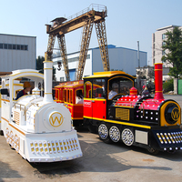 Manèges de divertissement familial, train électrique sans rails pour enfants et adultes, pour centres commerciaux en plein air