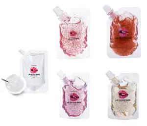 Vente en gros de gloss à lèvres couleurs personnalisées Diy Créez votre propre base de gloss à lèvres en gel en vrac de marque privée