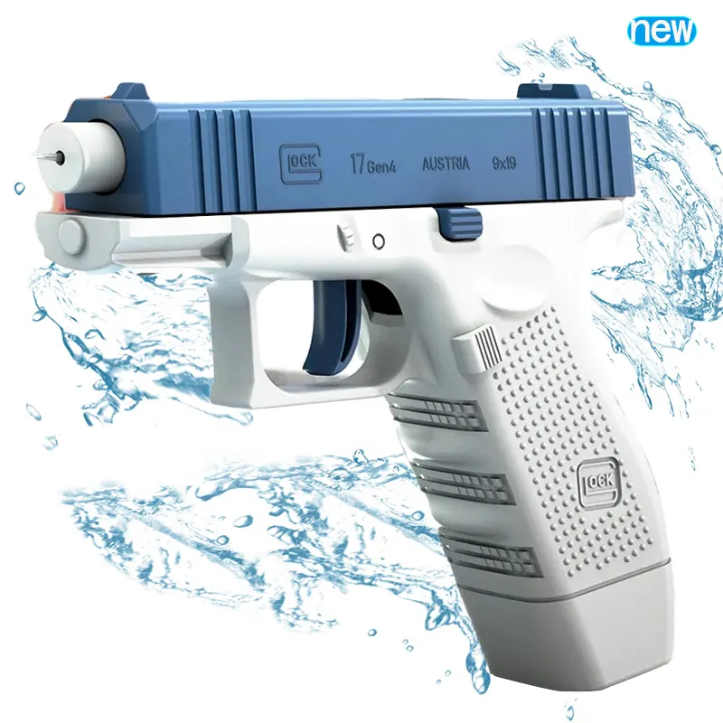 새로운 글록 물 권총 슈팅 여름 게임 어린이 미니 글록 물총 권총 총알 드럼 물총 비치 장난감의 버전