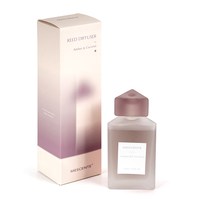 Diffuseur de roseau de bouteille en verre de parfum d'huile essentielle de série de triangle de Mescente