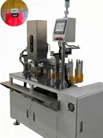 Machine d'assemblage semi-automatique électrique de poignées pour sacs et pochettes en plastique avec moteur pour l'emballage alimentaire et des boissons