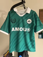 Maillot de football américain vintage Tontons au design original personnalisé, broderie logo, 260 grammes, en tricot, coupe courte