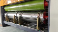Mesin Pencetak Flexo Otomatis Penuh Kecepatan Tinggi dengan Slotter dan Die Cutting untuk Pembuatan Kotak Karton