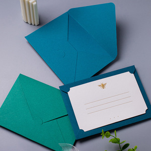 Logo personalizzato personalizzato di lusso <span class=keywords><strong>lettera</strong></span> di ringraziamento con carta di imballaggio invito a nozze busta di carta con incisione - Product Image 5