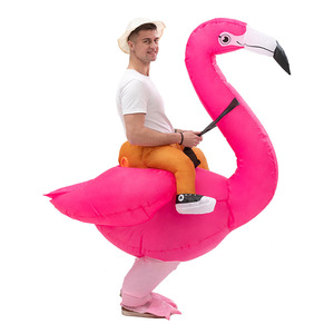 Costume <span class=keywords><strong>gonflable</strong></span> de <span class=keywords><strong>flamant</strong></span> <span class=keywords><strong>rose</strong></span> unisexe pour adulte, drôle, pour carnaval, festival, cadeau - Product Image 4