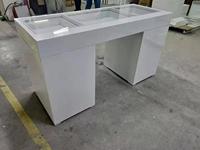 Docarelife pour la chambre à coucher, table de maquillage avec miroir éclairé, interrupteur tactile, en bois, pour la maison ou l'hôtel