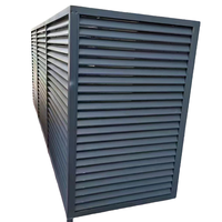 Persienne en acier robuste Window - Weatherproof & Ventilation Persienne pour bâtiments industriels/commerciaux