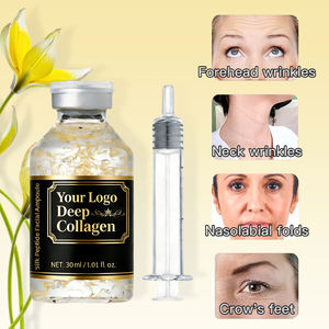 OEM ODM 30 Types Peptides Rapid Absorption Korean Skincare Anti Wrinkle Firming Premium Low Molecular Collagen Ampoule <b>Serum</b> - Product Image 2