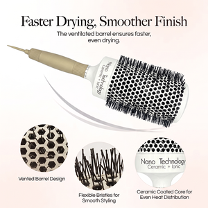 Meilleure grande <span class=keywords><strong>brosse</strong></span> ionique en céramique pour extension de cheveux Cepillo Redondo pour salon de séchage Brosses à cheveux rondes pour femmes - Product Image 4