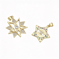 Collier minimaliste avec pendentif étoile et cœur pour femmes, incrustation de zircon, chaîne en forme de boîte, bijoux tendance